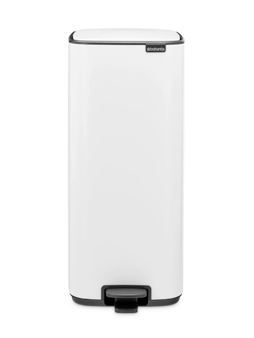 KOŠ S NOŽNOM PAPUČICOM  30 l  New Icon  - bijela/antracit, Design, metal/plastika (28,8/64,7/35,8cm) - Brabantia