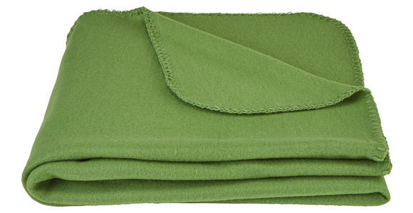 FLEECEDECKE 125/150 cm - Grün, Basics, Textil (125/150cm) - Boxxx