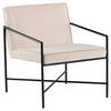 SESSEL in Samt Schwarz, Beige  - Beige/Schwarz, Design, Textil/Metall (66/78/65cm) - Livetastic
