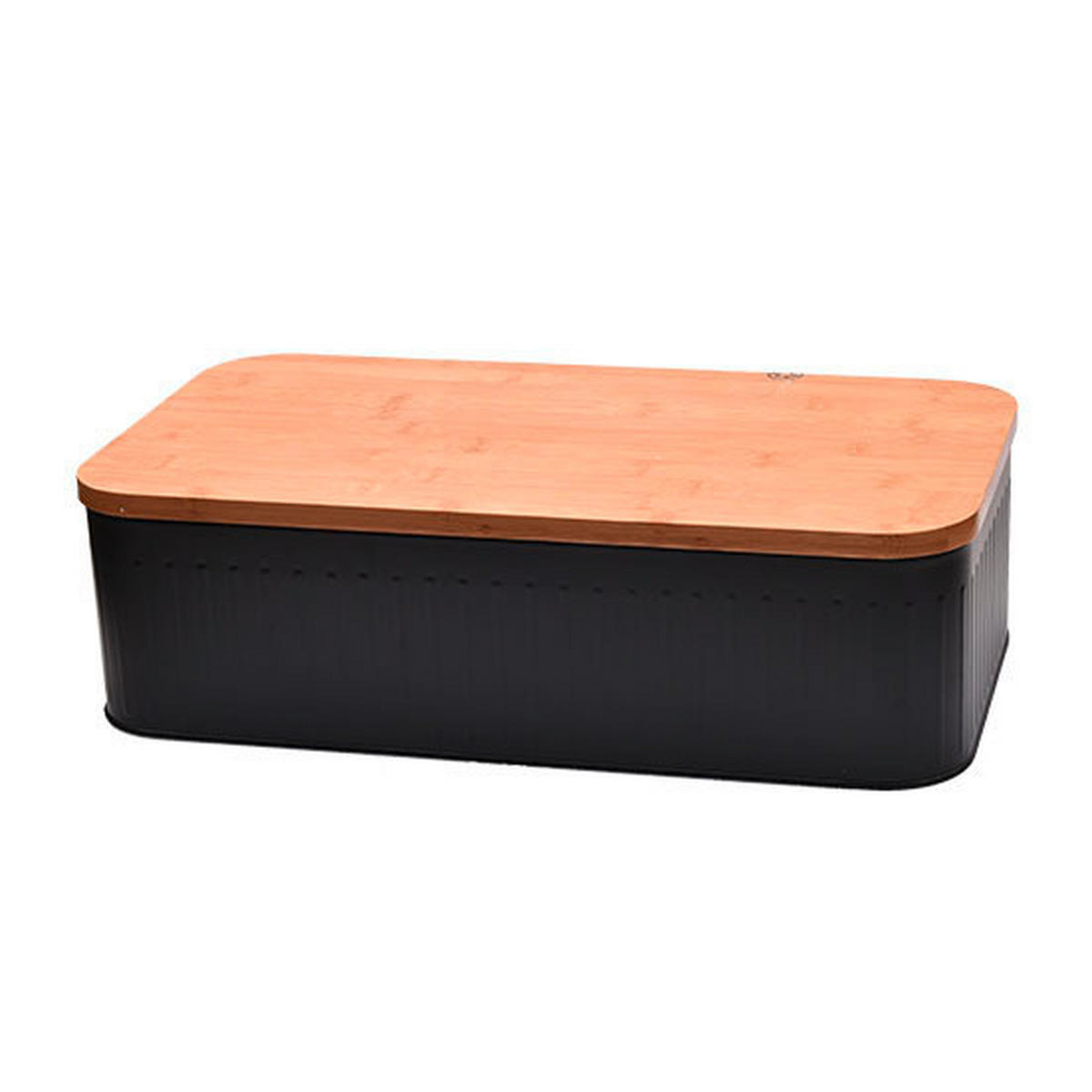 BRÖDLÅDA - svart/naturfärgad, Basics, metall/naturmaterial (42,3/22,5/12,5cm) - Homeware Profession.