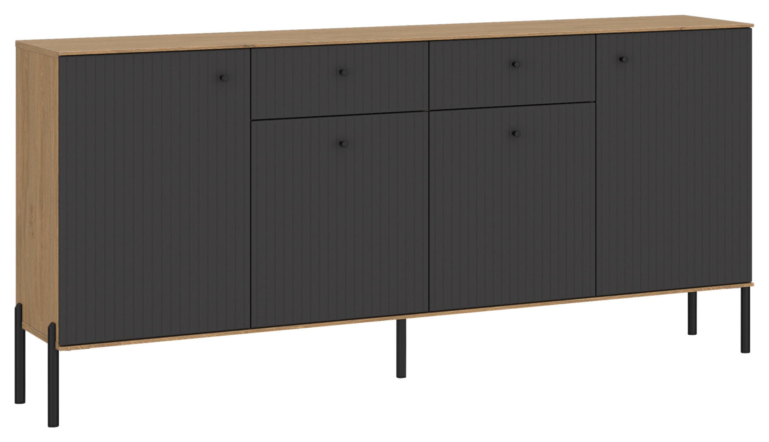 Sideboard Nurisa Anthrazit B: 180 Cm