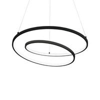 LED-HÄNGELEUCHTE Nero 80/39/150 cm   - Schwarz, Design, Kunststoff/Metall (80/39/150cm) - Ideal Lux