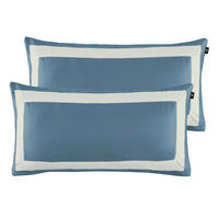 KISSENHÜLLEN-SET Marcel.Remus.Design - Son Vida blau 40/80 cm  - Blau/Weiß, Design, Textil (40/80cm) - Marcel Remus