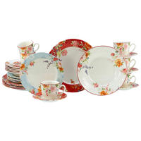 KOMBISERVICE Multicolor Crimson 30-teilig 6 Personen  - Multicolor, Basics, Keramik (40/32,5/32,5cm) - Creatable
