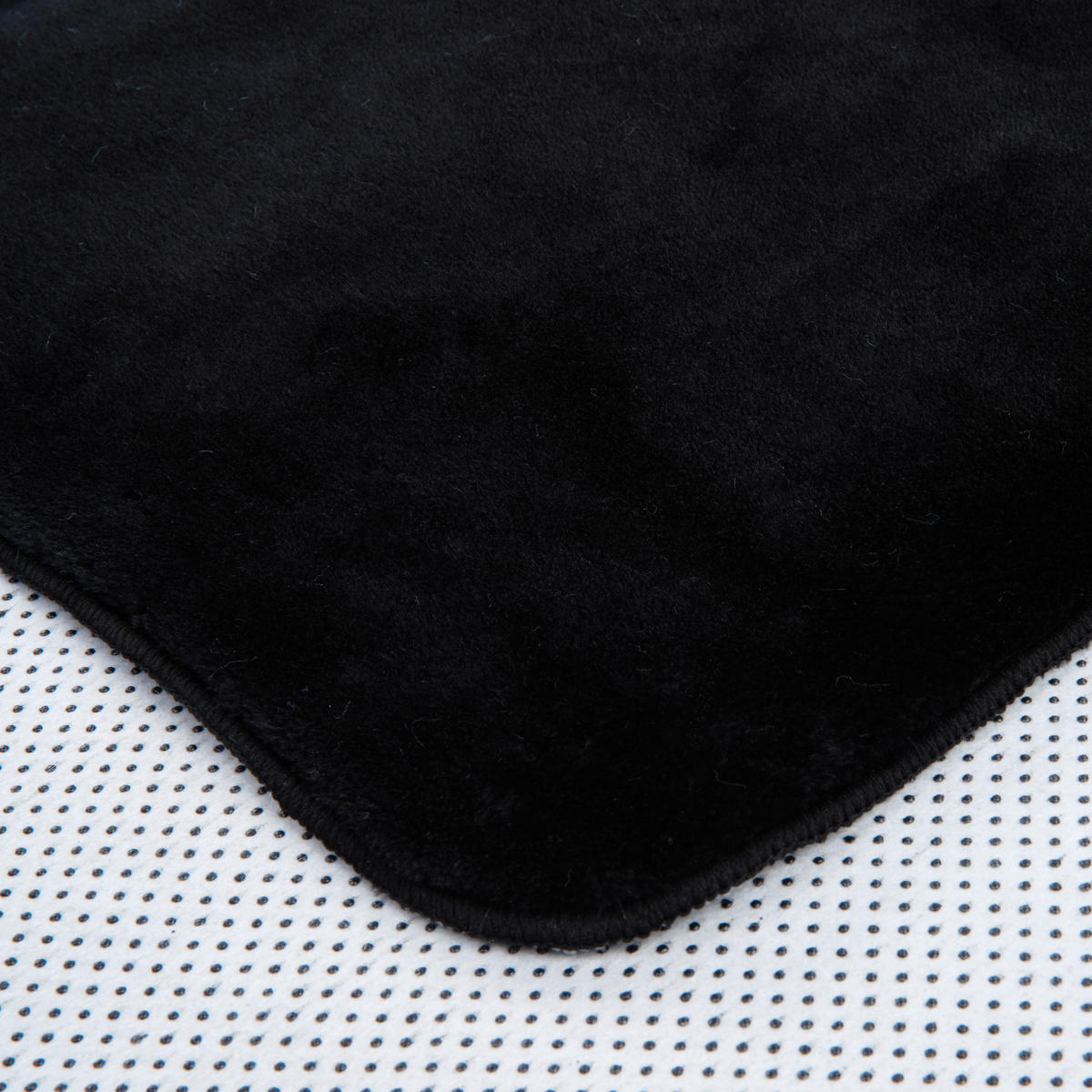 KOUPELNOVÁ PŘEDLOŽKA, 50/80 cm - černá, Basics, textil (50/80cm) - Boxxx