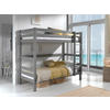 ETAGENBETT - Kieferfarben/Grau, MODERN, Holz (90/200cm) - MID.YOU