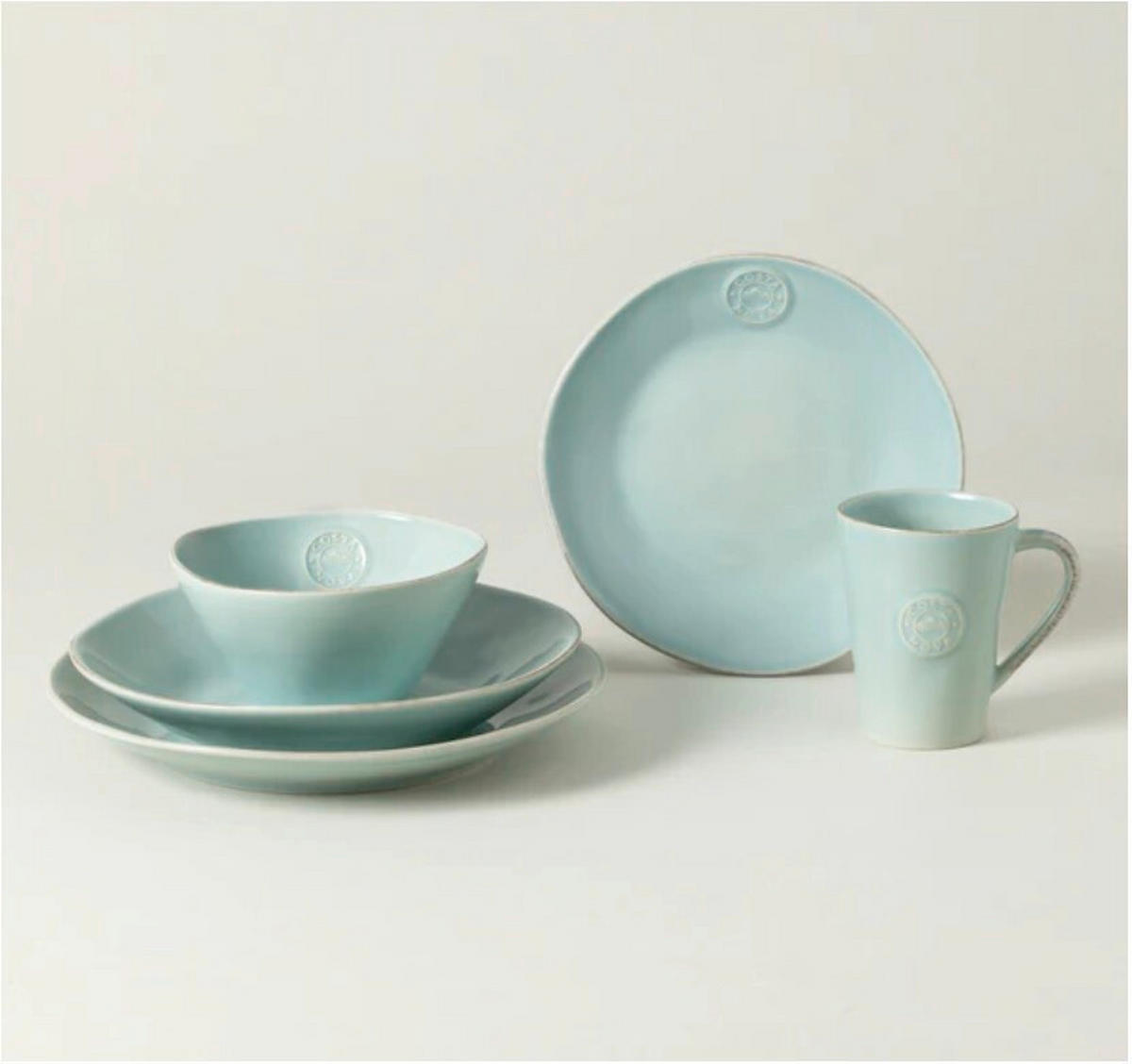 KOMBISERVICE NOVA 5-teilig  - Türkis, Basics, Keramik - Costa Nova