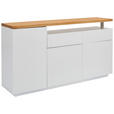 SIDEBOARD 170/92/41,5 cm  - Eichefarben/Weiß, KONVENTIONELL, Holz/Holzwerkstoff (170/92/41,5cm) - Novel