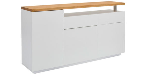 SIDEBOARD 170/92/41,5 cm  - Eichefarben/Weiß, KONVENTIONELL, Holz/Holzwerkstoff (170/92/41,5cm) - Novel