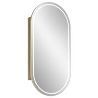 SPIEGELSCHRANK 45,1/90,1/14,5 cm  - Eichefarben, Natur, Glas/Holzwerkstoff (45,1/90,1/14,5cm) - Sadena