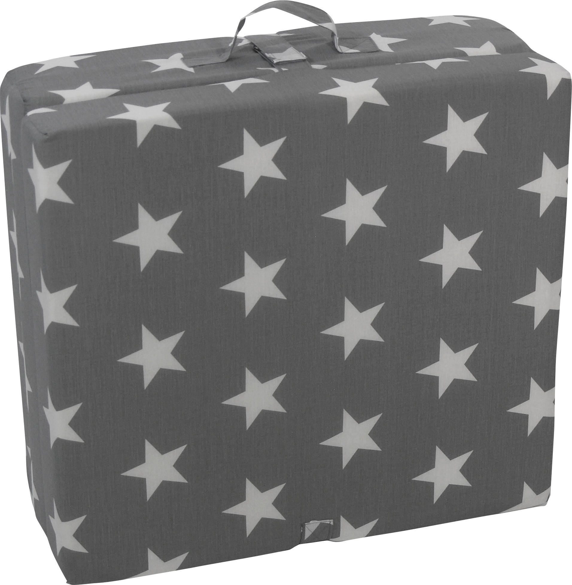 KLAPPMATRATZE 70/190 cm Höhe ca. 9 cm  - Weiß/Grau, Basics, Textil (70/190cm) - Boxxx