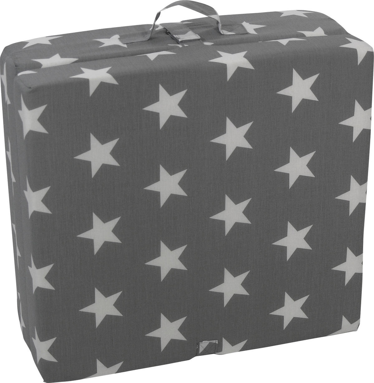 KLAPPMATRATZE 70/190 cm Höhe ca. 9 cm  - Weiß/Grau, Basics, Textil (70/190cm) - Boxxx
