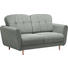 ZWEISITZER-SOFA in Textil Grau - Grau, Design, Holz/Textil (154/90/93cm) - Hom`in ZWEISITZER-SOFA in Textil Grau - Grau, Design, Holz/Textil (154/90/93cm) - Hom`in