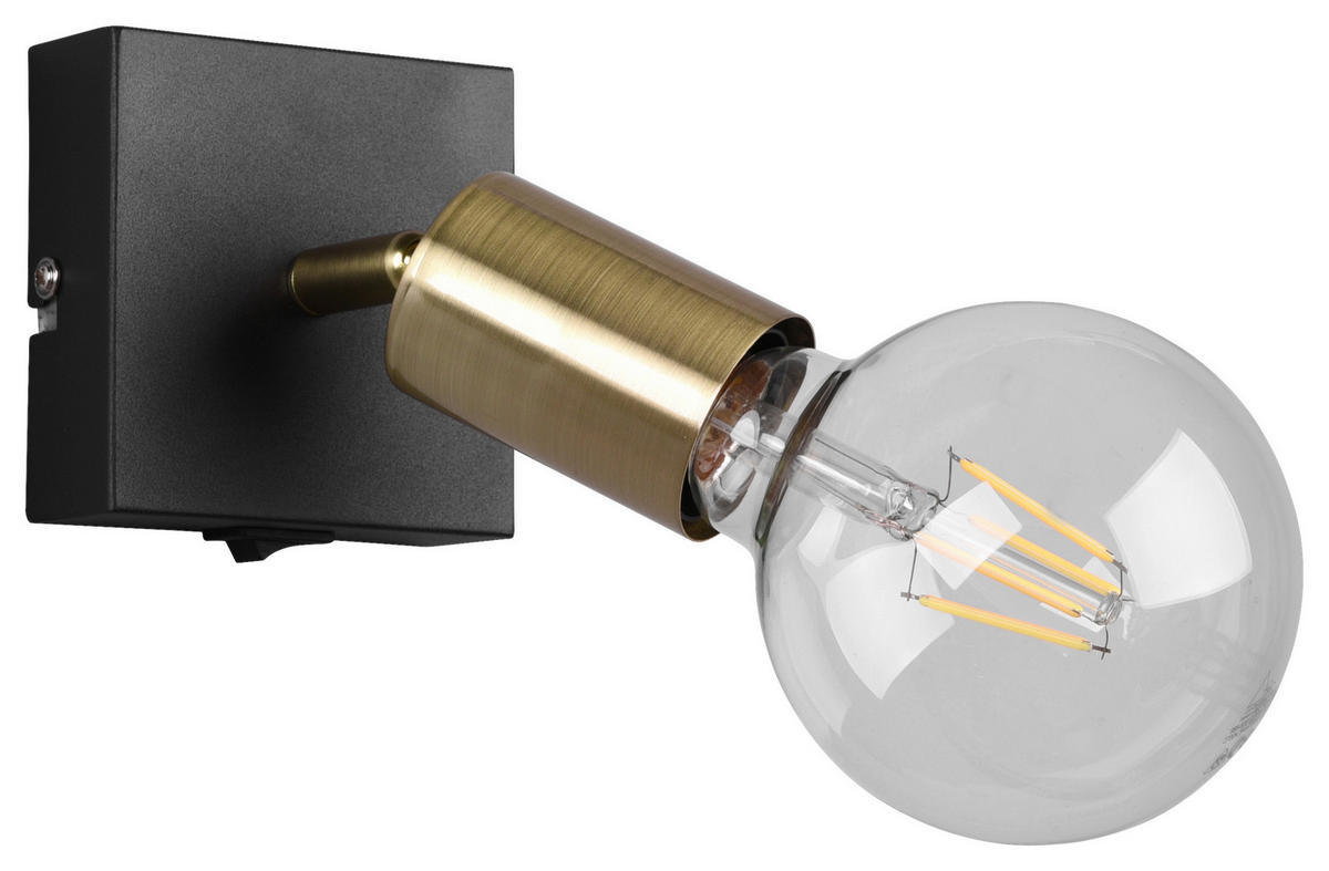 STRAHLER   - Messingfarben/Schwarz, Design, Metall (9/11,5/12,5cm) - P & B