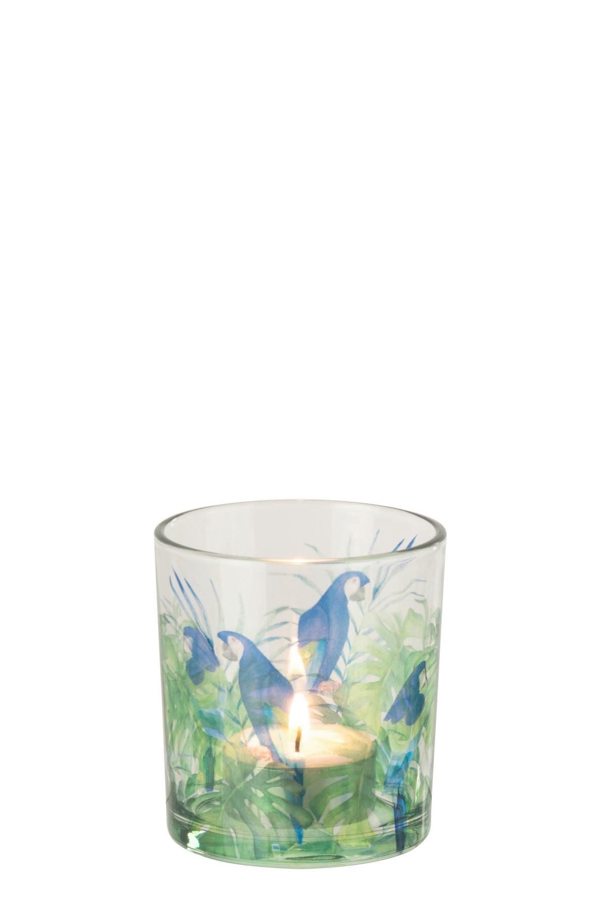 WINDLICHT - Blau/Grün, Basics, Glas (7,3/7,3/8cm)