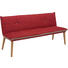 SITZBANK 179/80/60 cm in Grau, Rot, Eichefarben - Eichefarben/Rot, KONVENTIONELL, Holz/Textil (179/80/60cm) - Voleo SITZBANK 179/80/60 cm in Grau, Rot, Eichefarben - Eichefarben/Rot, KONVENTIONELL, Holz/Textil (179/80/60cm) - Voleo