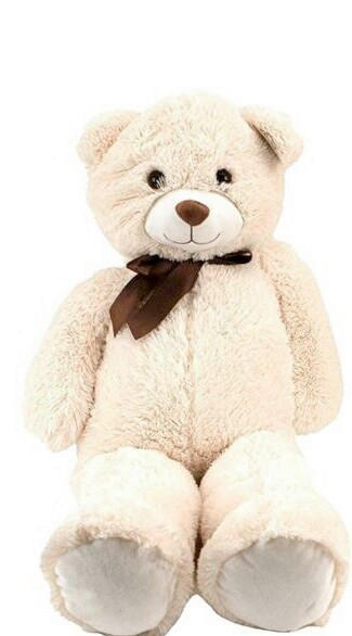 PLIŠANA ŽIVOTINJA   - krem, Basics, tekstil (28/20/90cm)