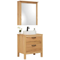 BADEZIMMER  in 70 cm  - Eichefarben/Weiß, MODERN, Glas/Holz (70cm) - Landscape