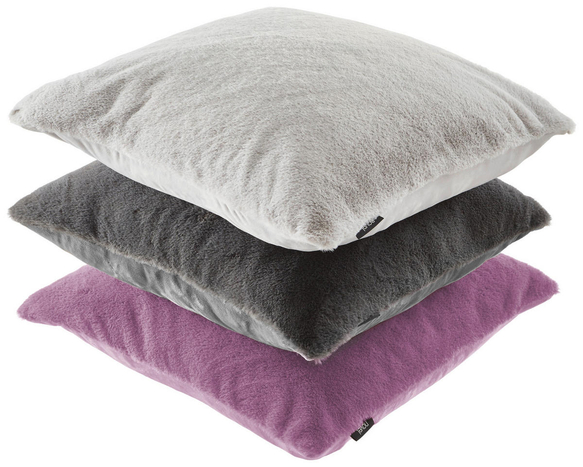 KISSENHÜLLE YUKON 48/48 cm  - Anthrazit, Design, Textil (48/48cm) - Novel