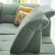 ECKSOFA in Chenille Mintgrün  310/240 cm  - Schwarz/Mintgrün, Design, Textil/Metall (310/240cm) - Xora