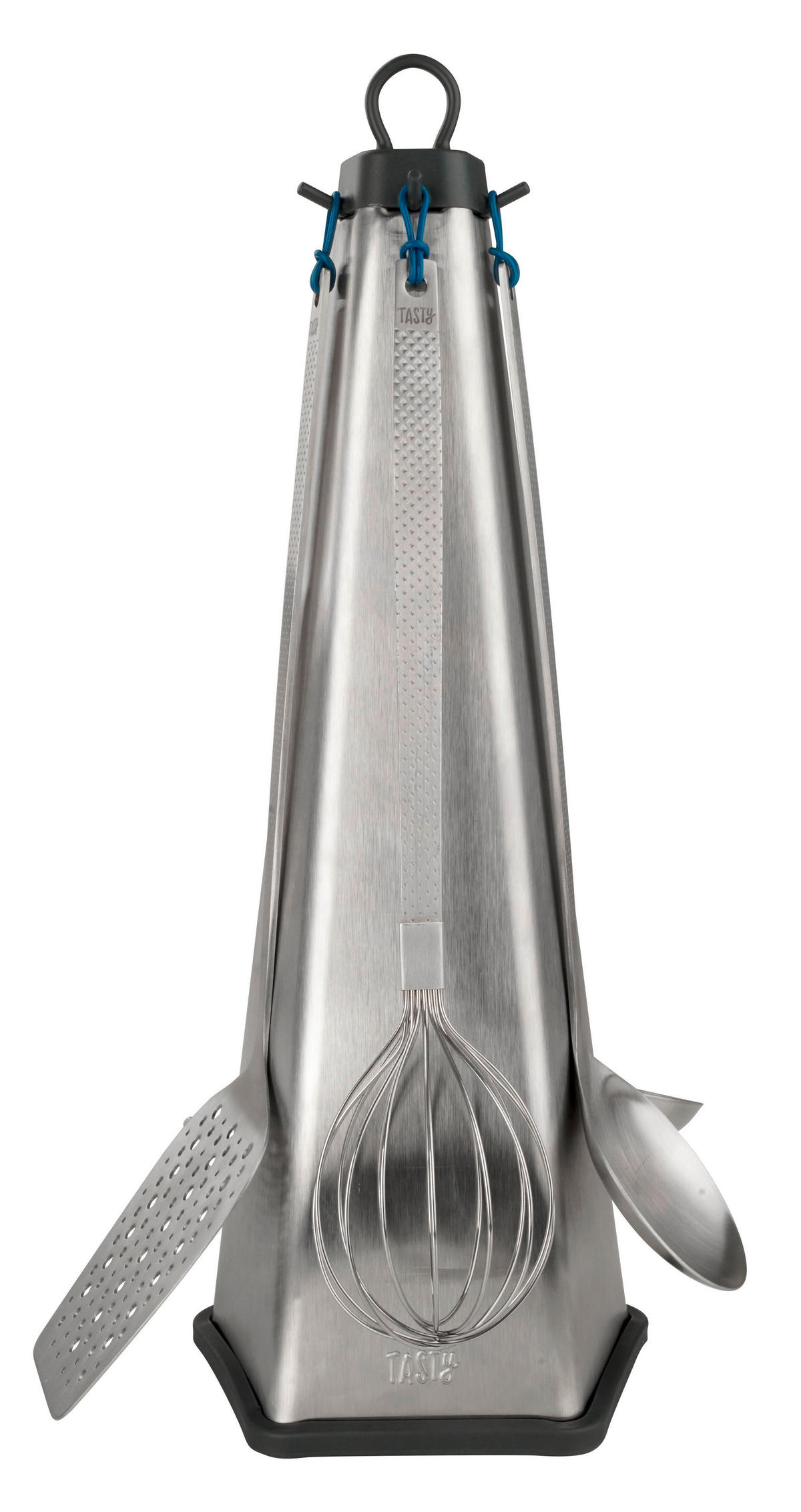 KÜCHENHELFERSET TASTY  - Blau/Silberfarben, Basics, Metall (40/18/14cm) - Fackelmann