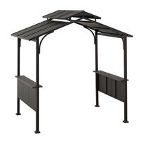 PAVILLON 244/242/152,2 cm   - Dunkelbraun, Basics, Metall (244/242/152,2cm)