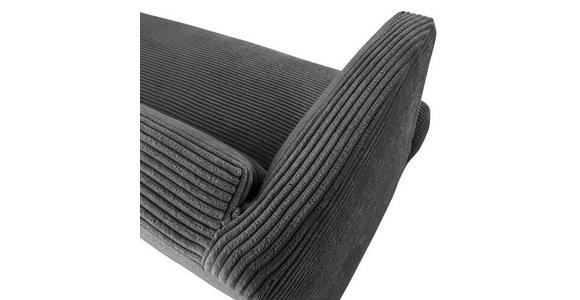 SITZBANK 210/83/70 cm Cord Anthrazit, Grau, Eichefarben Holz  - Eichefarben/Anthrazit, Design, Holz/Textil (210/83/70cm) - Landscape