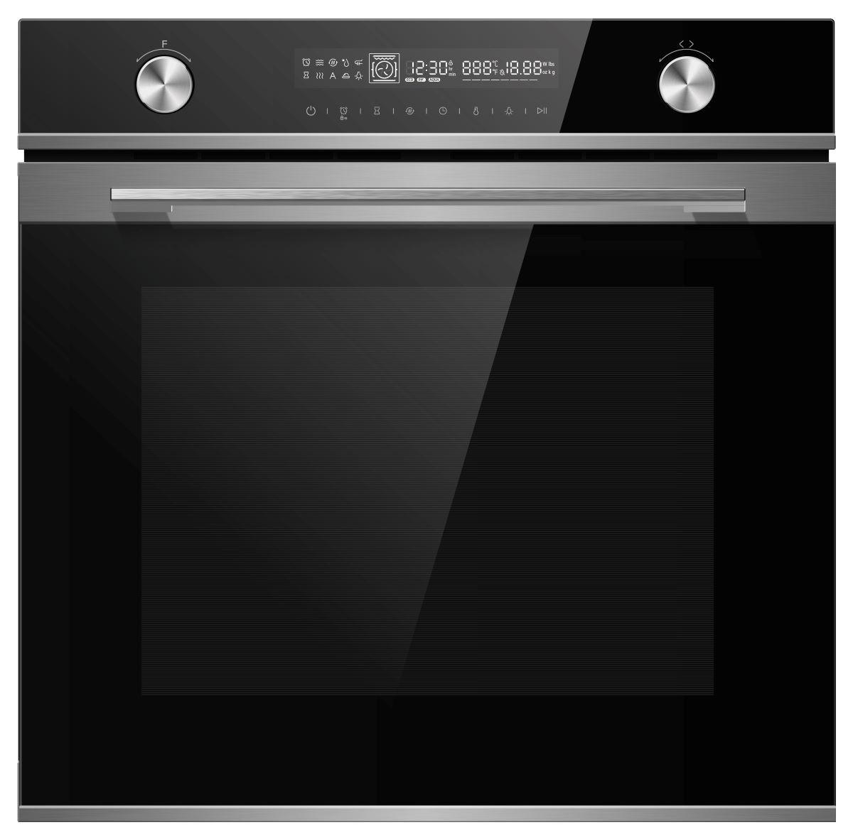 EINBAUBACKOFEN 7NM30E0IX  - Edelstahlfarben/Schwarz, Basics, Metall (59,5/59,6/56,6cm) - Midea