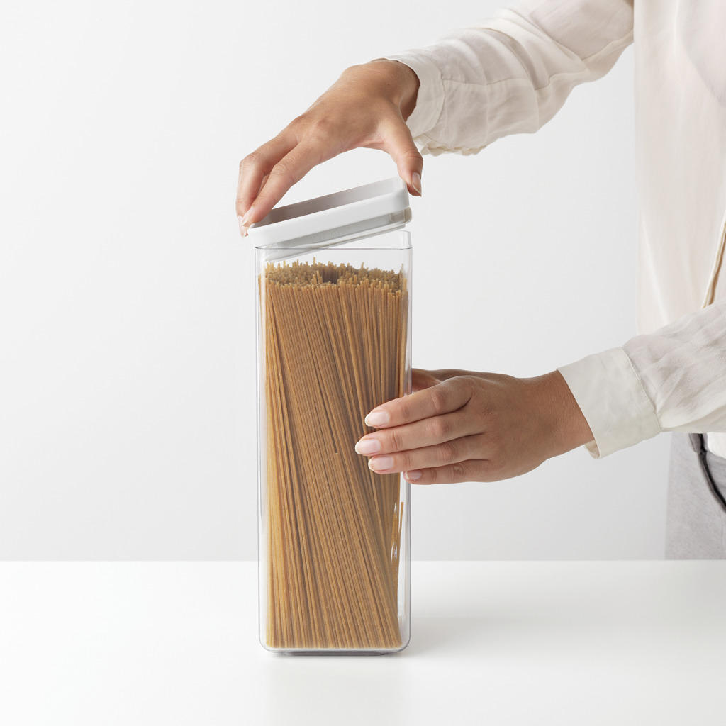 VORRATSDOSE 2,5 l  - Transparent/Hellgrau, Design, Kunststoff (11/29.5/11cm) - Brabantia