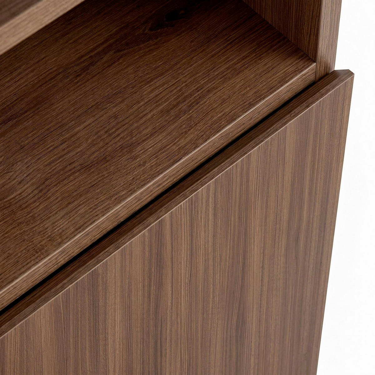 SIDEBOARD  80/80/40 cm  - Walnussfarben/Schwarz, Modern, Holzwerkstoff (80/80/40cm) - MID.YOU