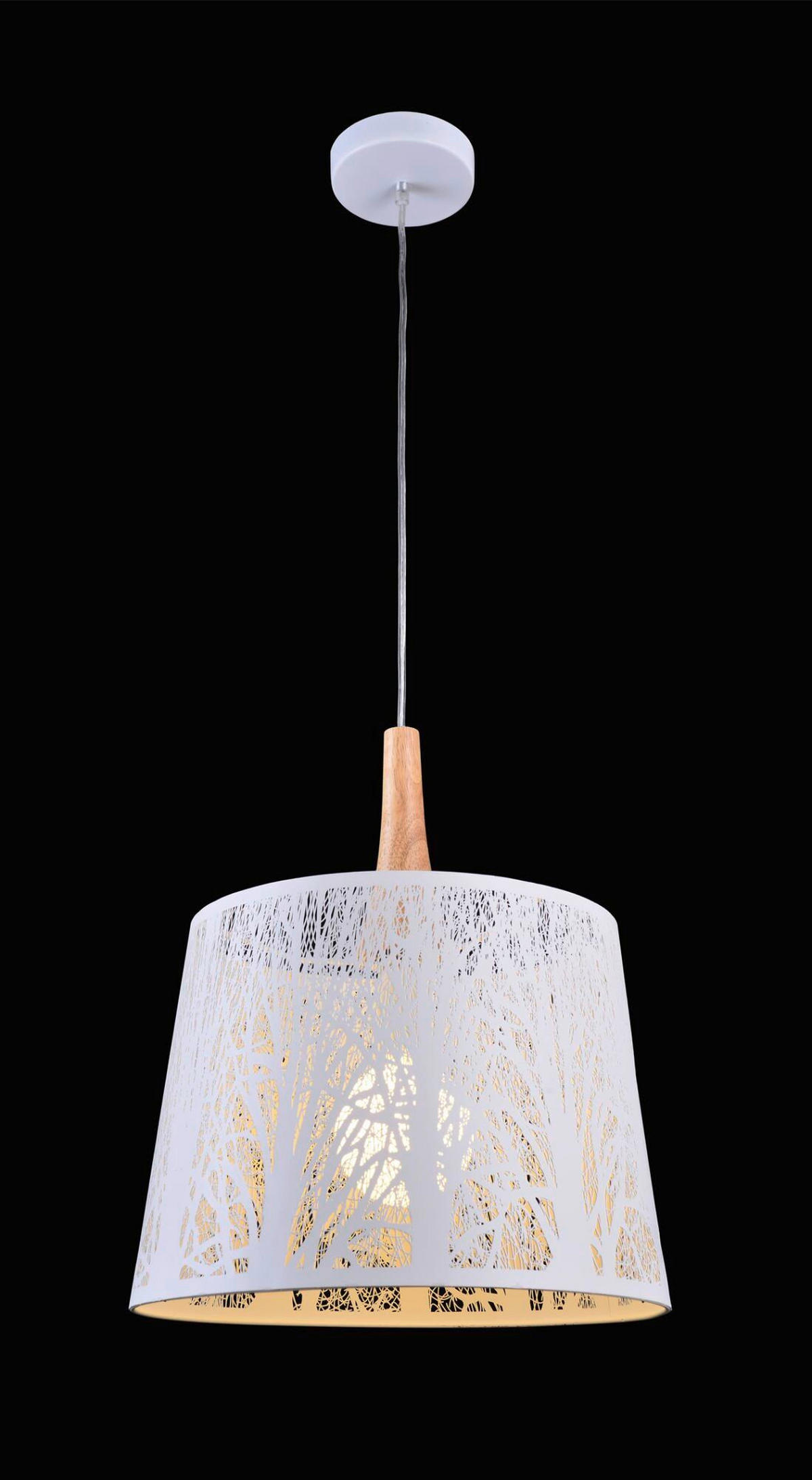 PENDELLEUCHTE 35/40 cm    - Weiss, Trend, Holz/Metall (35/40cm) - MAYTONI
