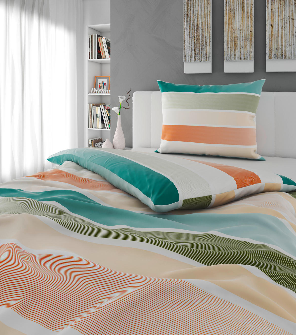 BETTWÄSCHE Satin 140/200 cm  - Multicolor, KONVENTIONELL, Textil (140/200cm) - Esposa