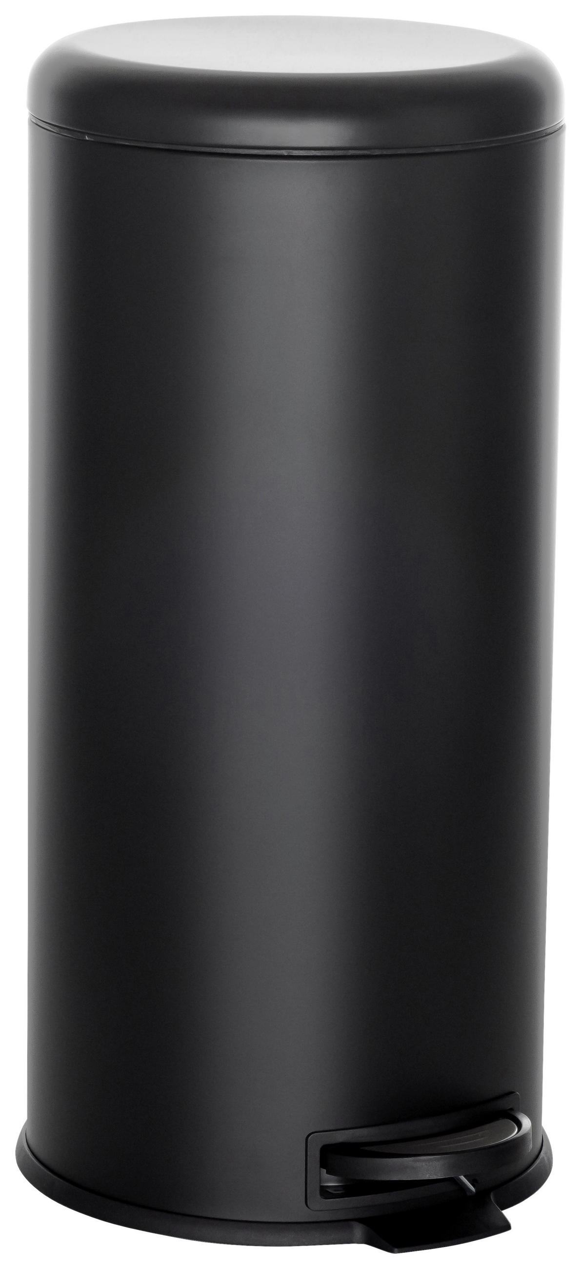 ABFALLSAMMLER 30 l  Metall  - Schwarz, Basics, Kunststoff/Metall (30/63,5/30cm) - MID.YOU