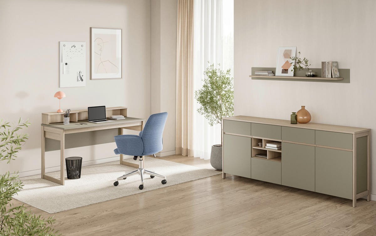 BÜRO - Eukalyptusholzfarben, Design, Holzwerkstoff - MID.YOU