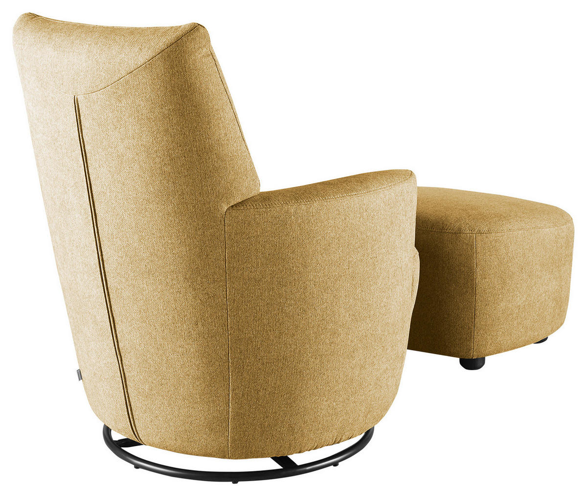 SESSEL Webstoff Gelb    - Gelb/Schwarz, Design, Textil/Metall (80/96/88cm) - SetOne by Musterring