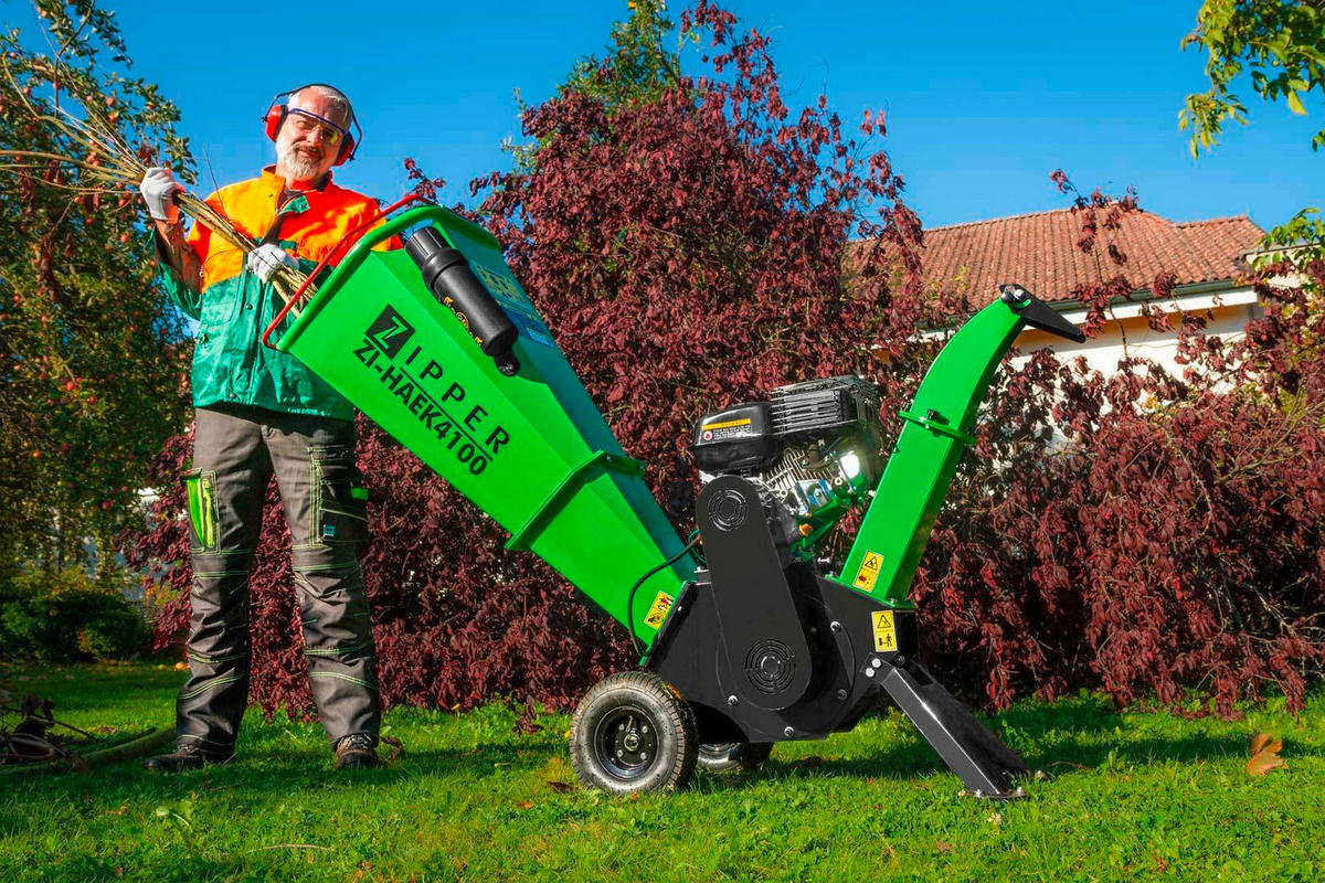 HÄCKSLER  - Grün, Basics, Metall (87/85/55,5cm) - Zipper