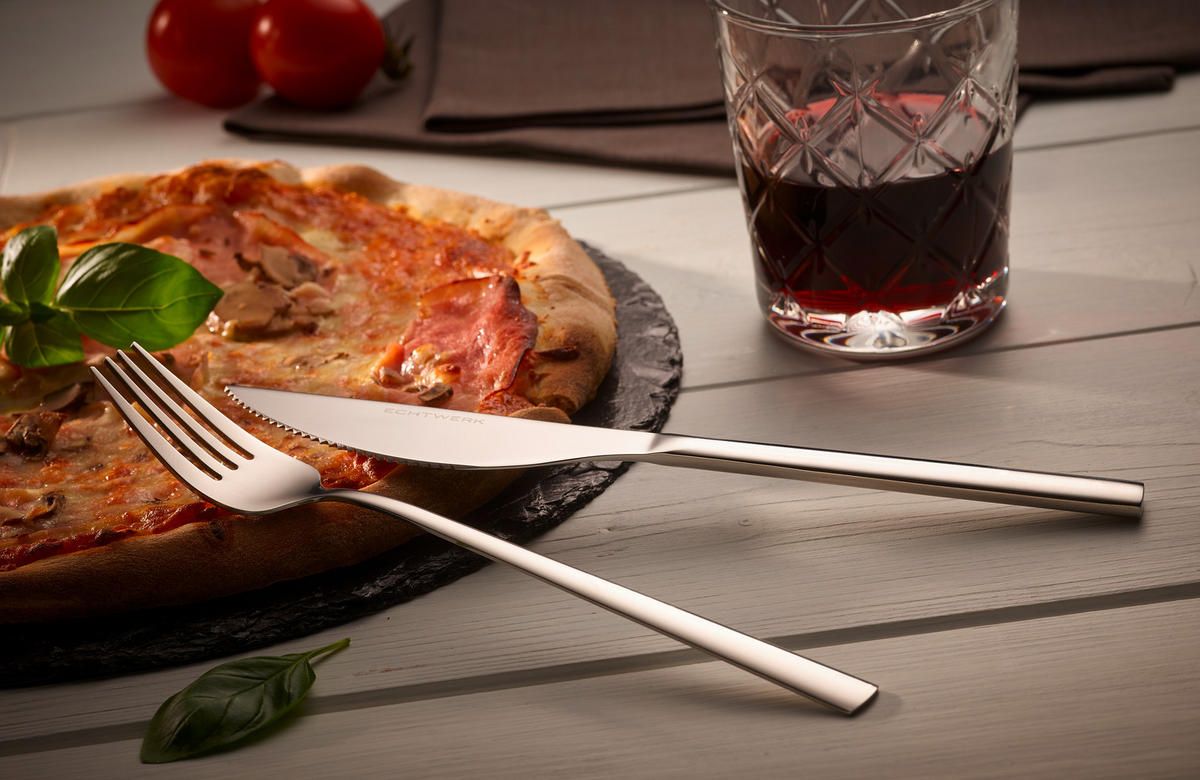 PIZZABESTECK Edelstahl  - Silberfarben, Basics, Metall (23cm) - Echtwerk