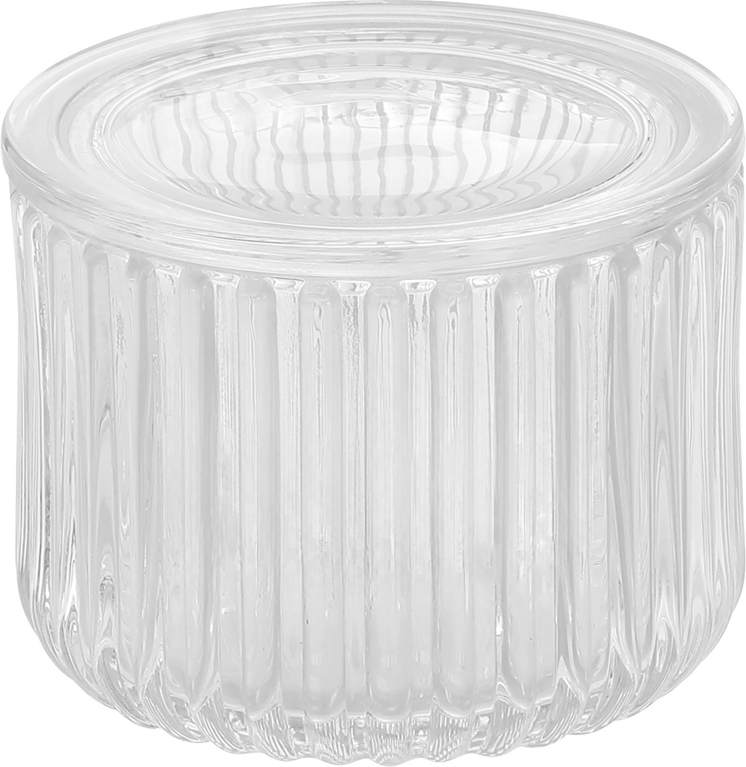 ZÁSOBNÍK NA KOSMETICKÉ TAMPON čiré - čiré, Basics, sklo (9,5/7,5cm) - Homeware