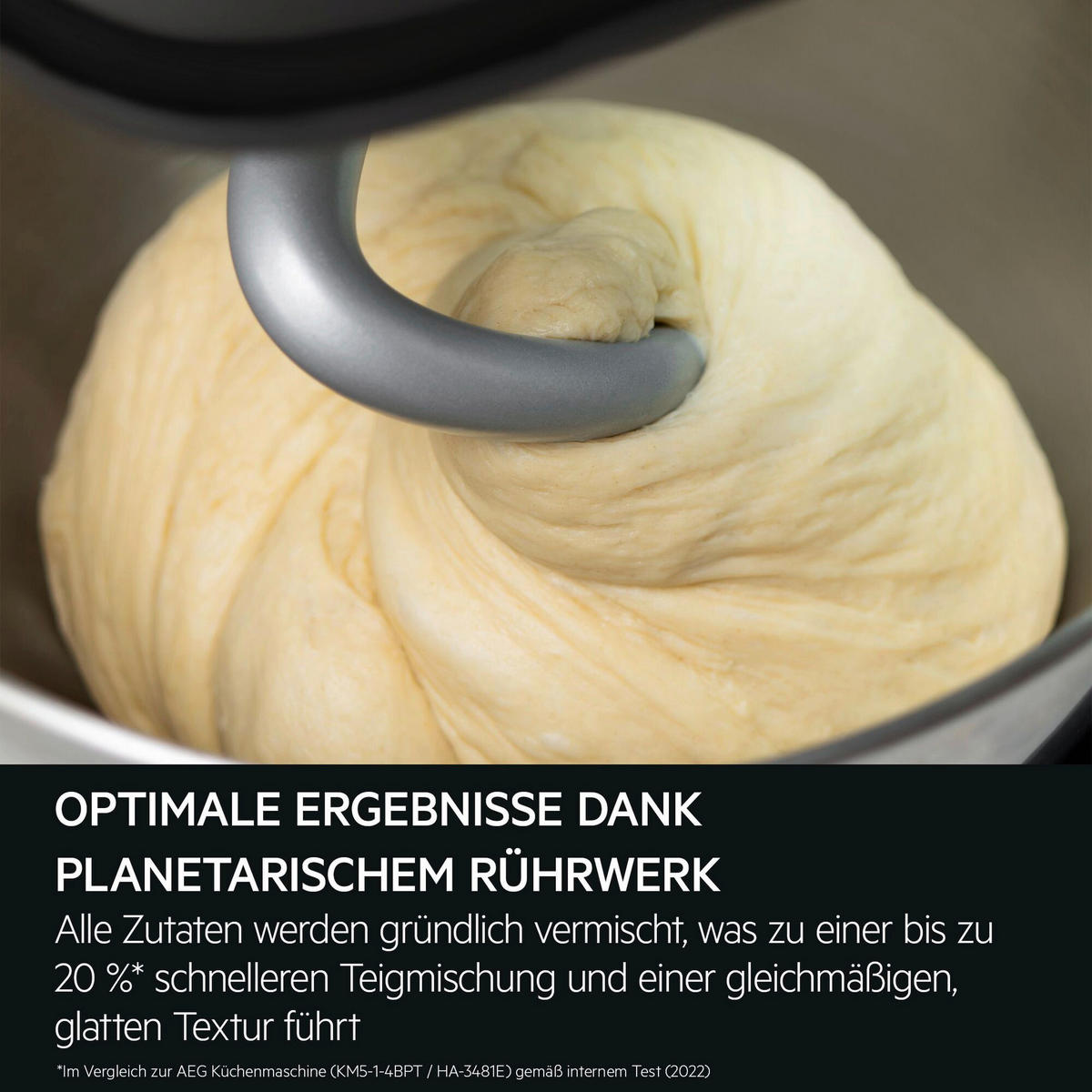 KÜCHENMASCHINE Deli 5 KM7-1-4BPT  - Edelstahlfarben/Schwarz, Basics, Kunststoff/Metall (24,5/33,0/38,0cm) - AEG