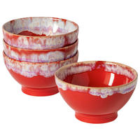 SCHÜSSELSET GRESPRESSO 4-teilig  - Rot, Basics, Keramik (15/8cm) - Costa Nova