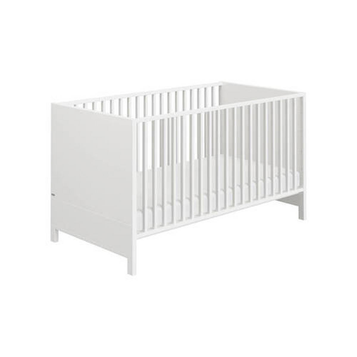 GITTERBETT Olli Babybett 144,6/76,3 cm  - Weiß, Basics, Holzwerkstoff (144,6/76,3cm) - Paidi