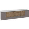 LOWBOARD Grau, Wildeiche  191,9/52/44,9 cm  - Wildeiche/Grau, Design, Holz/Holzwerkstoff (191,9/52/44,9cm) - Voglauer