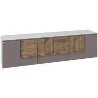 LOWBOARD Grau, Wildeiche  191,9/52/44,9 cm  - Wildeiche/Grau, Design, Holz/Holzwerkstoff (191,9/52/44,9cm) - Voglauer