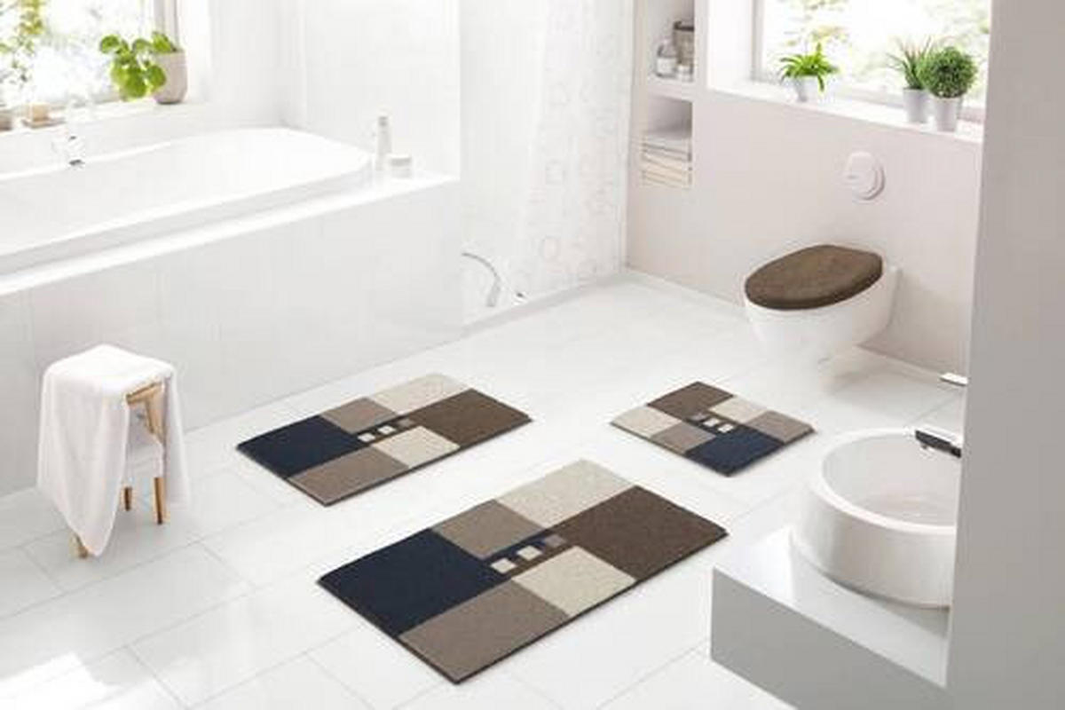 BIDET-VORLEGER Braun 40/50 cm  - Braun, Basics, Kunststoff/Textil (40/50cm) - Grund