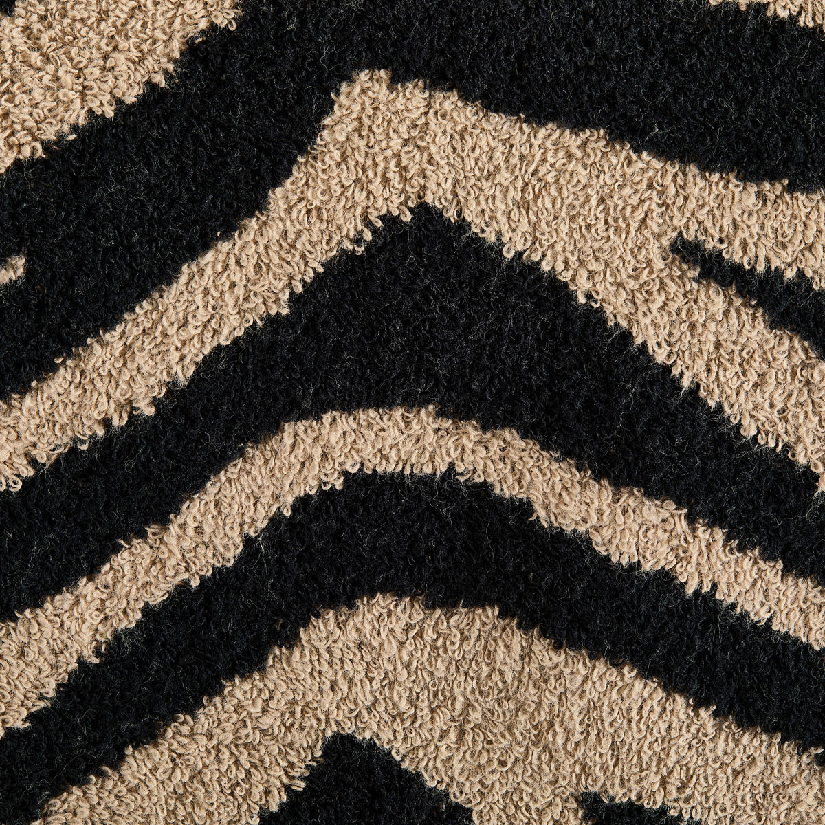 GÄSTETUCHSET Schwarz, Beige 30/50 cm  - Beige/Schwarz, Trend, Textil (30/50cm) - Dieter Knoll