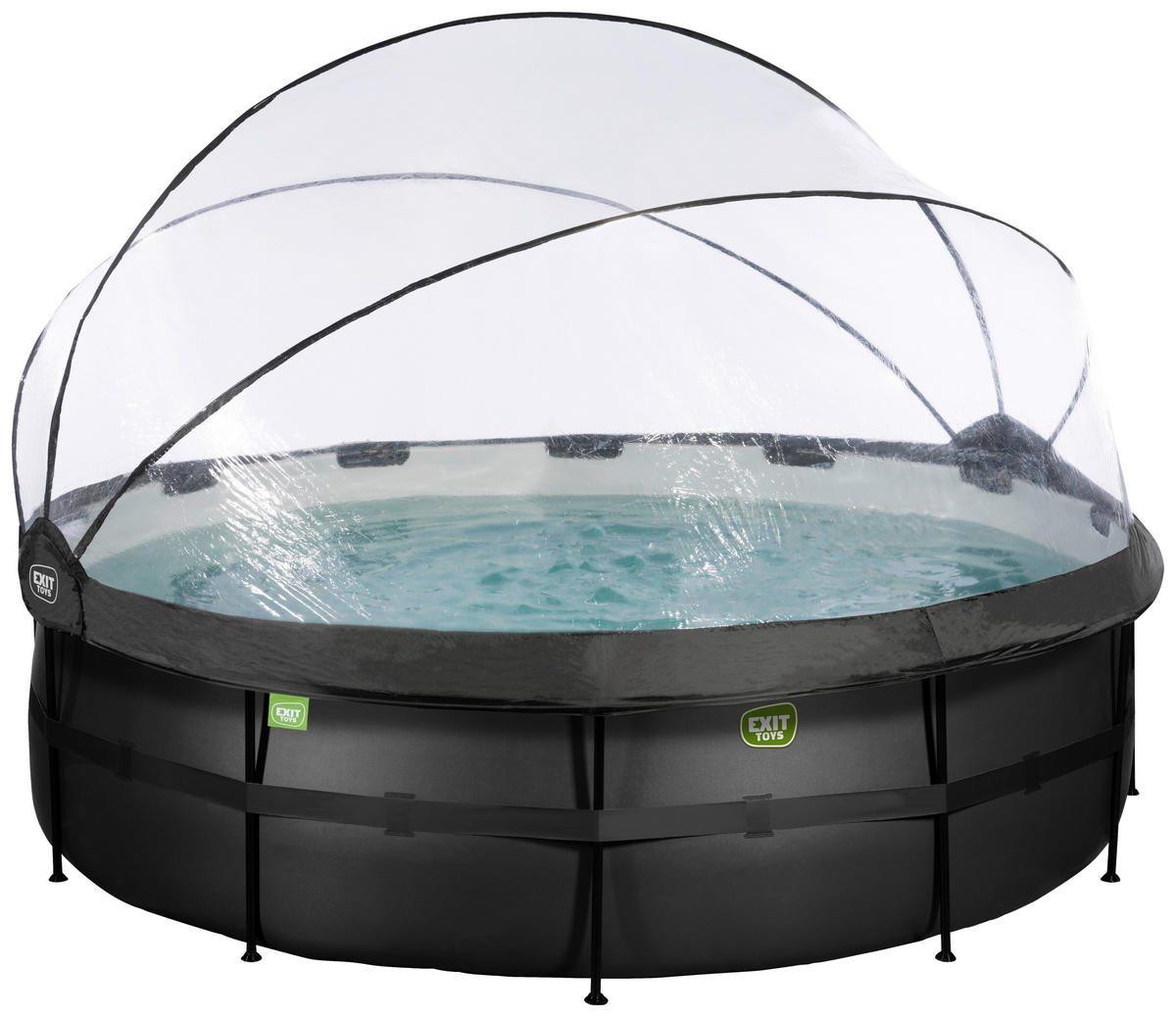 POOL 450/122 cm  - Anthrazit, Konventionell, Kunststoff/Metall (450/122cm) - EXIT Toys