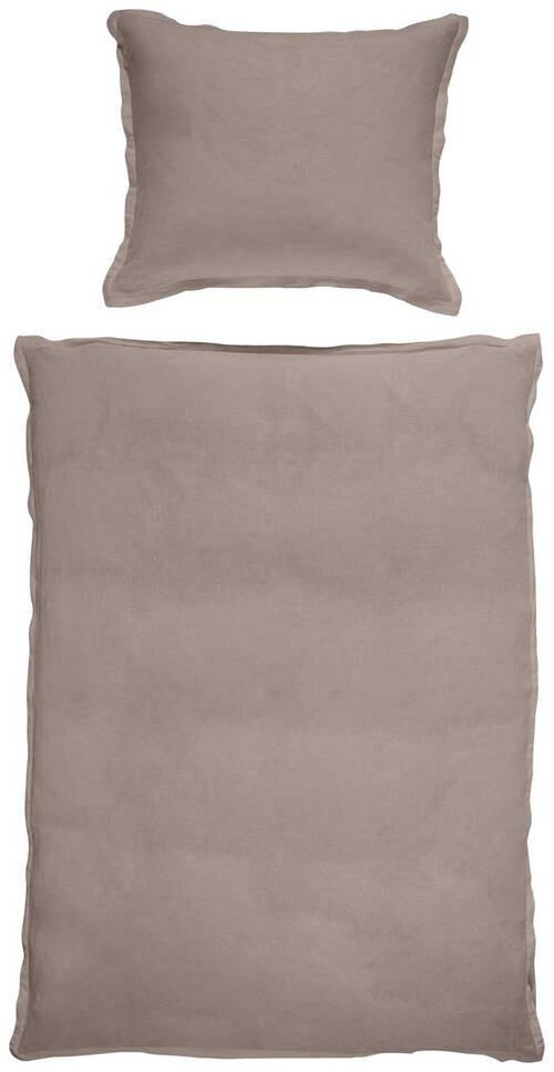 BETTWÄSCHESET Leinenoptik 140/200 cm  70 cm/90 cm  - Grau, Trend, Textil (140/200cm) - Ambiente