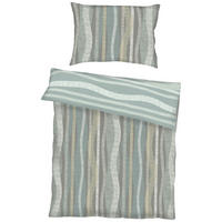 BETTWÄSCHE Curvy Makosatin 140/200 cm  - Khaki, Design, Textil (140/200cm) - Kaeppel