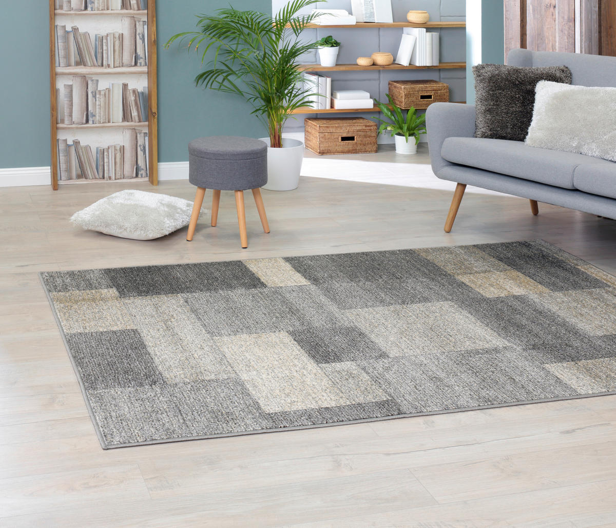 WEBTEPPICH 120/170 cm Grau  - Grau, Design, Textil (120/170cm) - Novel