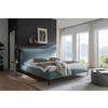 POLSTERBETT Petrol 180/200 cm  - Petrol/Schwarz, MODERN, Holzwerkstoff/Textil (180/200cm) - MID.YOU